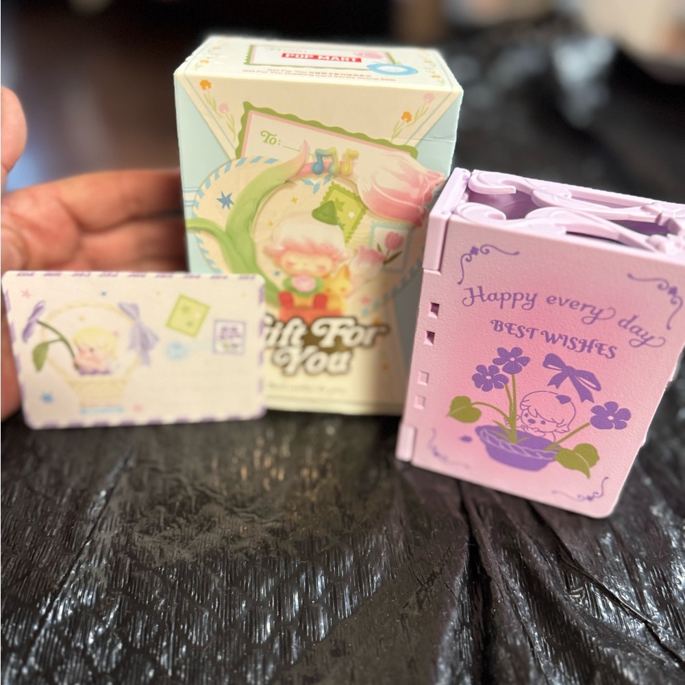 Popmart Gift for you sweet bean Purple and Pink Gift Box Set